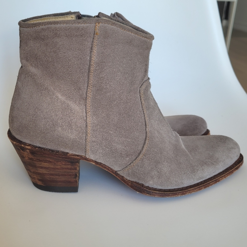 Gravity Pope Grey Suede Ankle Boots 👢 👌 😍 Size 7.5